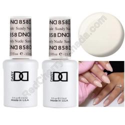  Gel DND 858 Sandy Nude x2 2 Gel Combo 