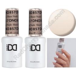  Gel DND 857 Sheer Nude x2 2 Gel Combo 