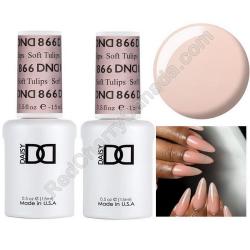  Gel DND 866 Soft Tulips x2 2 Gel Combo 